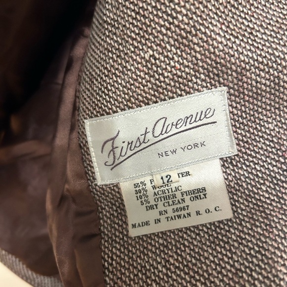 Women’s Vintage Blazer , First Avenue NY Women’s Blazer Size 12 Wool Blend - Picture 7 of 9
